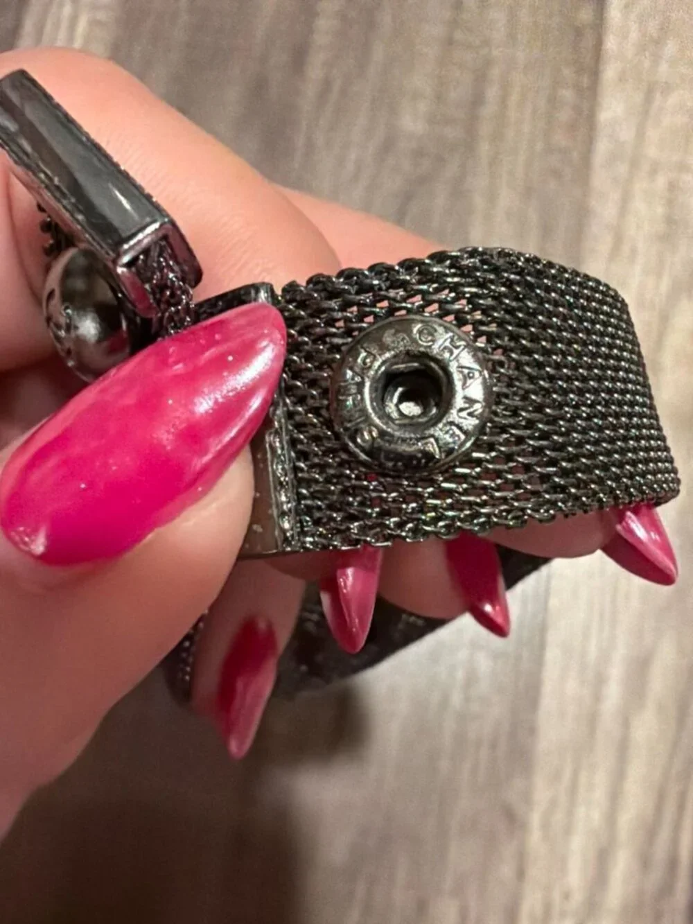 CHANEL ruthenium mesh